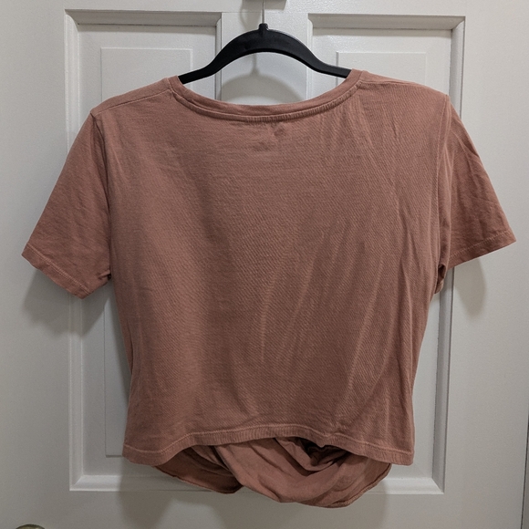 Zara Front Twist Cotton Shirt Size Medium - Picture 4 of 7